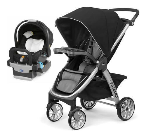 Imagen 3 de 3 de Carriola de paseo Chicco Bravo LE coal con chasis color negro