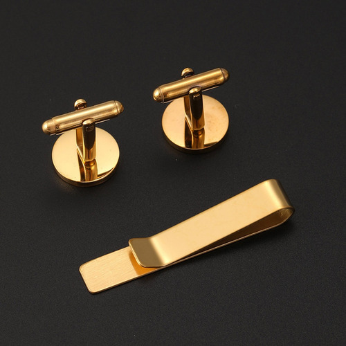 Set De Broches Y Gemelos Para Corbata (bk) Para Hombre, Idea