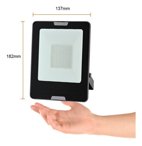 Imagen 5 de 6 de Reflector Exterior Led Ip65, 50w, Luz Cálida Tecnolite