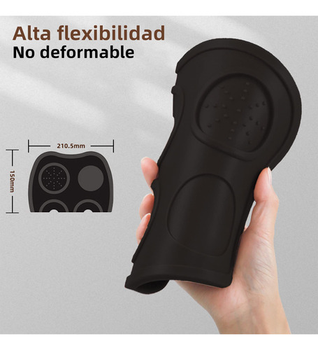 Estera De Silicona Antideslizante Para Manipular Café Negra