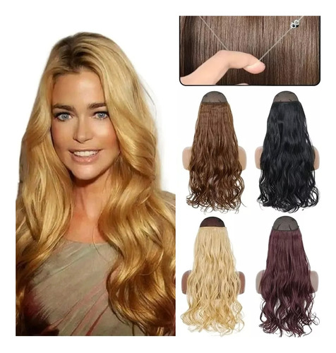 Cabelo 100% Bio Humano Fio Invisivel Tic Tac 75 Cm E 150 Gr
