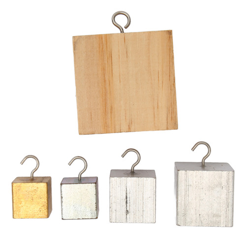 Juego De Cubos Density, 5 Piezas, Cobre, Hierro Y Aluminio,