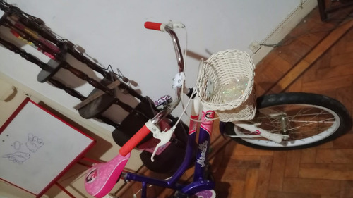 Bicicleta Rodado 20, Con Canasta Delantero Y Canasto Trasero