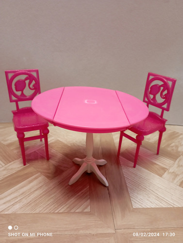 Muebles De Comedor Para Barbie Marca Mattel 