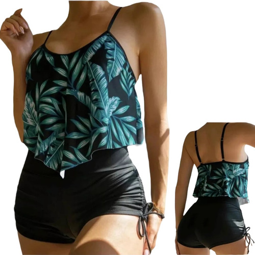 Hermosas Mallas Bikinis Push Up Con Short En Stock 