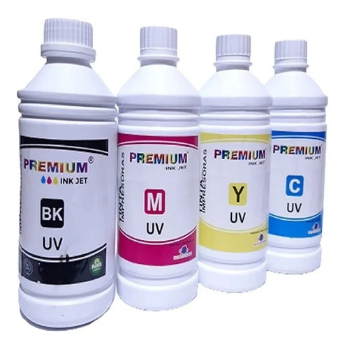 Tinta Premiun Dye Universal Para Epson Combo X4 Colores Ltrs