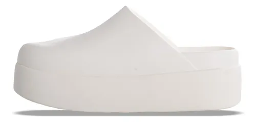 Zuecos Crocs Dylan Platform Clog Mujer Moda Blanco