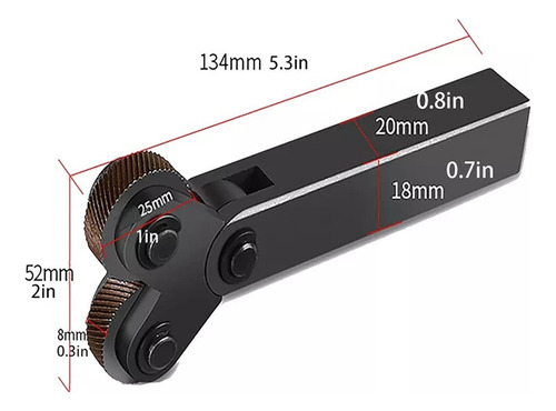 Herramienta De Moleteado De Torno Metal De Doble Rueda 7pcs