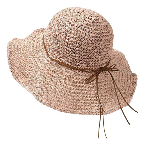 Sombrero For El Sol Plegable Sombrero De Playa De Paja