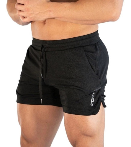 Imagen 2 de 10 de Short Deportivo Correr Playa Elastico Slim Fit Echt Xsh Diag