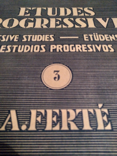 Partituras Estudio Progresivos Ferte Tomó Tres