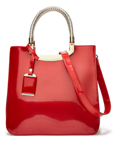 Bolso Portátil De Charol Para Mujer De Nueva Moda 2022 Con T