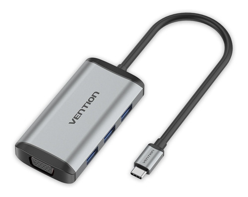 Hub Multipuerto 6 En 1 Usb C Vga Hdmi Usb 3.0 X3 Vention