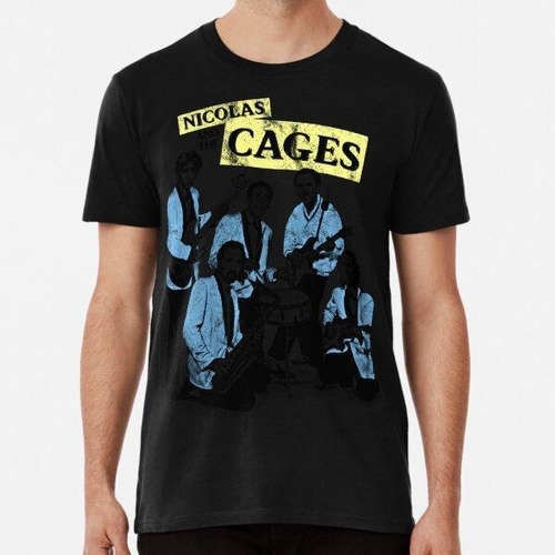 Remera Nicolas Y Las Jaulas (camisa De Nic Cage Band) Algodo