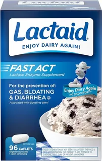 Lactaid Fast Act - 96 Pastillas Para Intolerancia A Lactosa