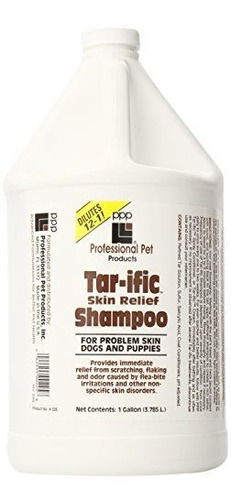 Ppp Tar-ific Skin Relief Dog Shampoo, 1-galón.