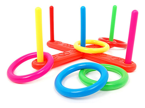 Juego De Juguete Para Lanzar Anillos, 1 Juego De Plástico Pa