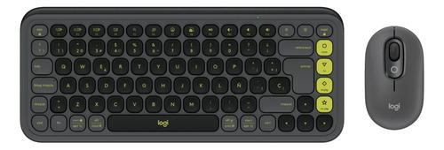 Kit Teclado Mouse Pop Icon Combo Español Logitech Grafito