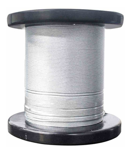 Cable De Acero Galvanizado 7x7 1/4  Rollo 1500m