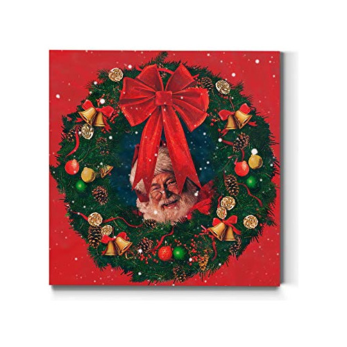 Galería De Entregas Christmas Santa Claus Wreath Wall Rbkjj