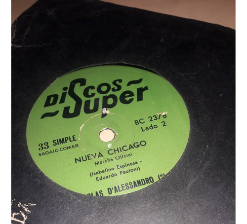D'alessandro-oronel - Disco Simple Nueva Chicago