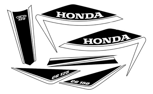 Kit Completo Adesivo Honda Cg 150 Edição Limitada