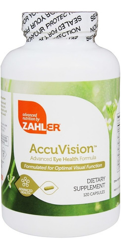 Zahler Accu Vision Nutrientes Y Antioxidantes 120 Caps Sin Sabor