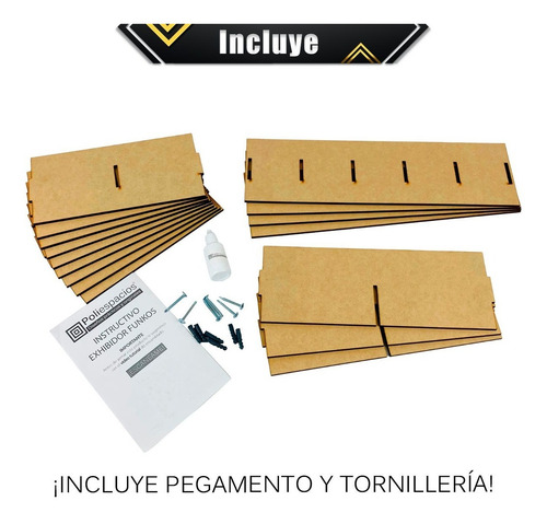 Imagen 7 de 10 de Exhibidor Modular Funko Pop Coleccionador Mdf Multiusos