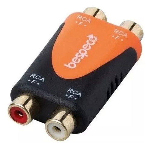 Adaptador Ficha 2 Rca Hembra A 2 Rca Hembra Bespeco Slad340