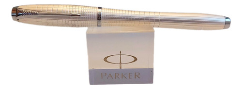 Lapicera Pluma Parker Urban Pemium Blanco Perlado Plateado Azul (Usado)