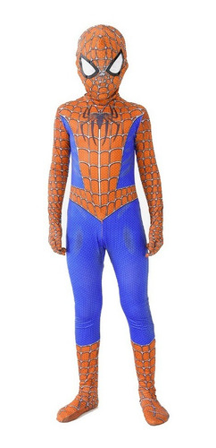 Imagem 3 de 4 de Fantasia Tradicional Luxo Infantil Homem-aranha Clássico