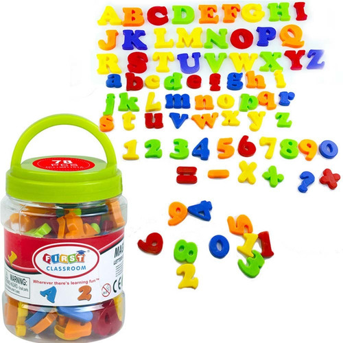 Abc 123 Juego De Juguetes Magnéticos For Nevera Con Letras