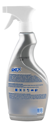 Limpiador Acero Inoxidable Rex Gatillo 500 Cc. X 6 Und