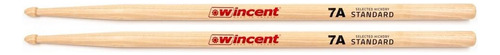 Baqueta Wincent Standard Natural Com Ponta De Madeira