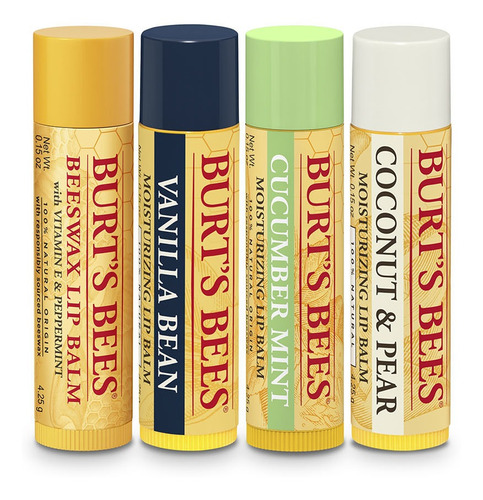 Kit Navidad Para Regalo Bálsamos Labiales Cera De Abejas Mix