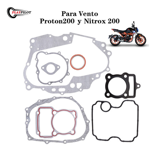 Empaques De Motor Equipo Para Vento Proton200/ Nitrox 200