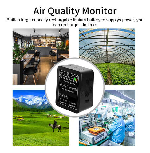 Detector Inteligente De Calidad Del Aire Tuya Wifi Pm2.5 Co2