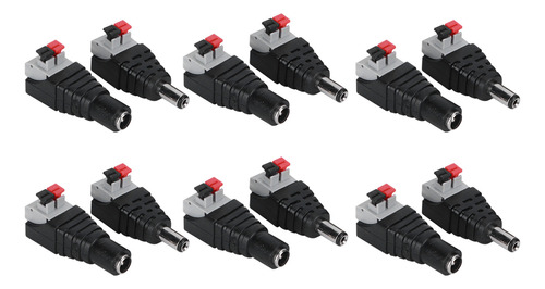 Conector De Tv, 10 Pares De Adaptadores De Enchufe De 12 V Y