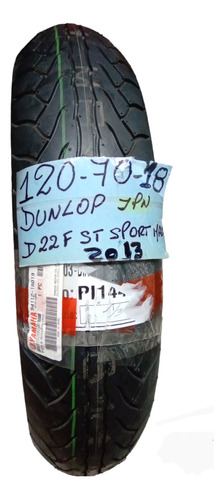 Cubierta Dunlop 120 70 18 59w  Sportmax Radial Año 2013