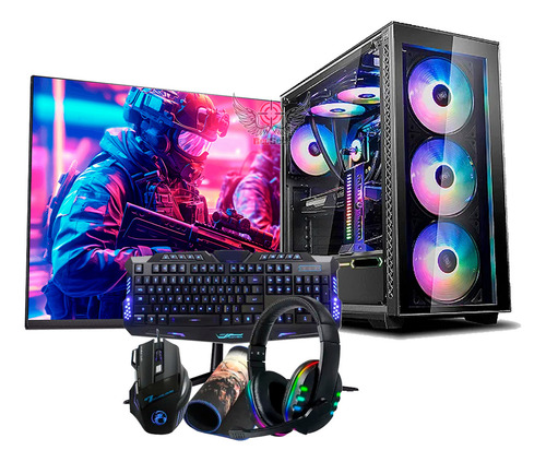 Pc Cpu Gamer I7 16gb Nvidia 2gb + Monitor 21 +kit Game +wifi