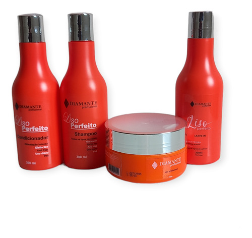 Shampoo, Condicionador, Máscara E Leave-in Liso Perfeito 