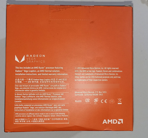 Processador Gamer Amd Ryzen 3 2200g 3.7ghz Gráfico Integrado (Usado)