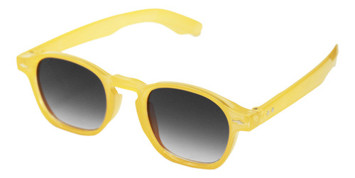 Lentes De Sol Unisex Color Mostaza Estilo Unico Y Moderno