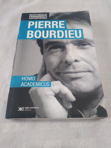 Libro Homo Academicus, Pierre Bourdieu, Siglo Veintiuno (Usado)