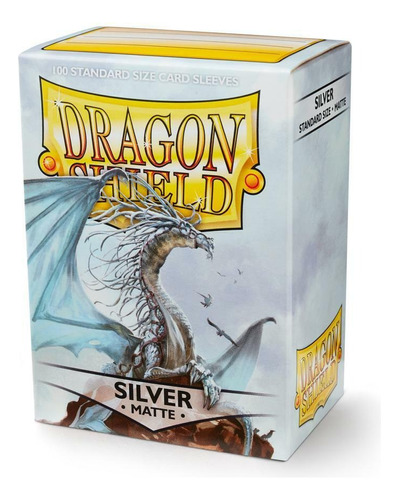 Protectores Dragon Shield Silver Matte Standard 100