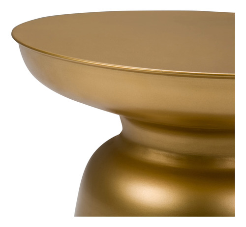 Mesa Auxiliar Industrial De Metal Dorado 40 Cm Totalmente Mo