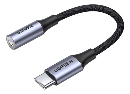 Adaptador Ugreen Av161 Usb-c A 3.5mm Audio-80154 Black