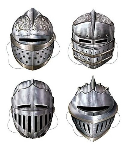 Máscaras Caballeros Medievales 4 Uds.