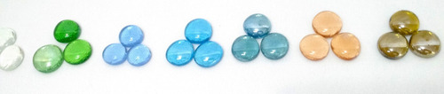 Imagen 4 de 10 de Gemas De Vidrio X 8 Bolsas Colores A Coordinar