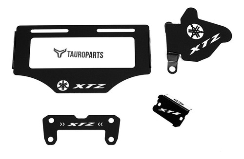 Kit Lujos Motos Xtz,porta Placa Xtz, Mordaza Xtz, Motos Yama